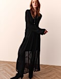 Pointelle Fitted Cardigan