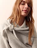 Detachable Scarf Neck Jumper