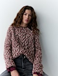 Cable Knit Jumper with Wool