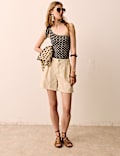 Printed Padded One Shoulder Swimsuit