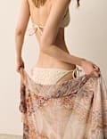 Crochet Trim Tie Side Bikini Bottoms