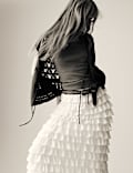 Pure Cotton Ruffle Skirt