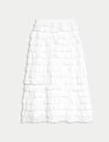 Pure Cotton Ruffle Skirt
