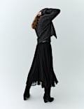 Pure Cupro Chiffon Maxi Skirt
