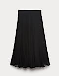 Pure Cupro Chiffon Maxi Skirt