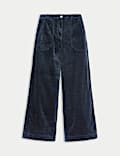 Pure Cotton Cord Wide Leg Trousers