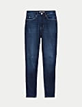 High Waisted Skinny Ankle Grazer Jeans