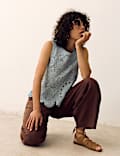 Lyocell Rich Barrel Trousers