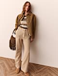 Lyocell Rich Drawstring Straight Leg Trousers