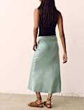 Satin Maxi Slip Skirt