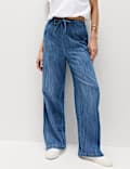 2 Pack Denim Pull On Wide Leg Jeans