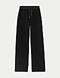 High Waisted Wide Leg Joggers