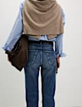 High Waisted Stovepipe Straight Leg Jeans