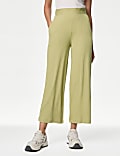 Jersey Elasticated Waist Wide Leg Culottes