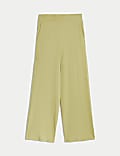 Jersey Elasticated Waist Wide Leg Culottes