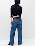Jeans de pierna ancha de tiro bajo