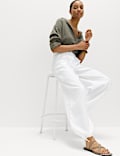 Pure Linen Balloon Trousers