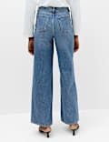 Denim High Waisted Wide Leg Jeans