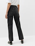 Mid Rise Straight Leg Ankle Length Jeans