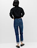 Jean court Harper taille haute coupe cigarette