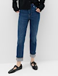 Jean court Harper taille haute coupe cigarette