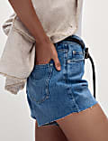 Denim Mom High Waisted Shorts