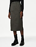 Cotton Rich Midi Utility Skirt