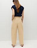 Cotton Rich Crease Front Barrel Leg Chinos