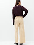 Pure Cotton Cord Wide Leg Trousers