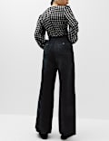 Pure Cotton Cord Wide Leg Trousers