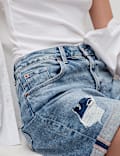 Short boyfriend en jean