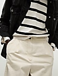 Cotton Rich Pleat Front Straight Leg Chinos