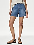 Denim Cargo Shorts