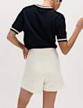 Lyocell Rich Button Detail Shorts