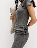 Ribbed Fold Over Kickflare Leggings