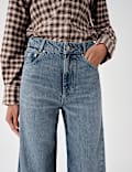 Twisted Seam Wide Leg Jean