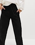Cotton Rich Brushed Carrot Leg Joggers