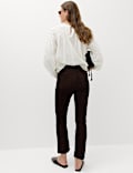 Cord Flare Cropped Trousers