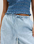 2pk Cotton Rich Pull On Denim Shorts