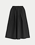 Pure Cotton Poplin A-line Skirt