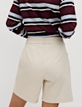 Cotton Rich High Waisted Chino Shorts