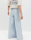 Pure Cotton Palazzo Trousers