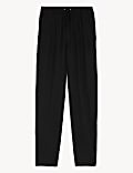 Linen Rich Tapered Trousers