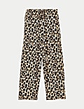 Animal Print Carrot Leg Ankle Grazer Trousers