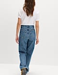 High Waisted Relaxed Straight Jeans