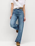 High Waisted Relaxed Straight Jeans