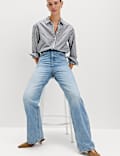 High Waisted Relaxed Straight Jeans