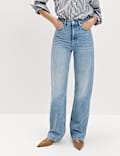 High Waisted Relaxed Straight Jeans