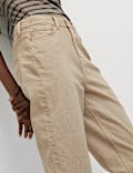 Mom High Waisted Colour Ankle Grazer Jeans