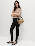 Embellished High Waisted Leggings
